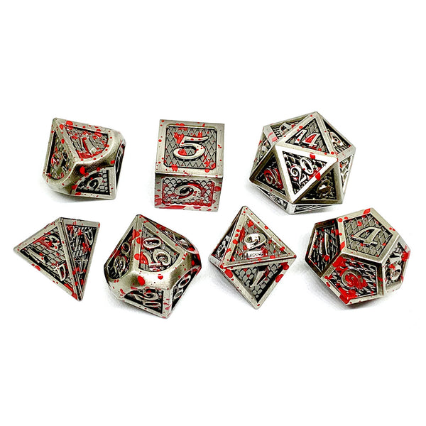Bloodstained Metal Dice Set