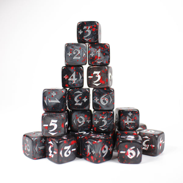 MtG Spindown Counters - Bloody Variety Pack - Black