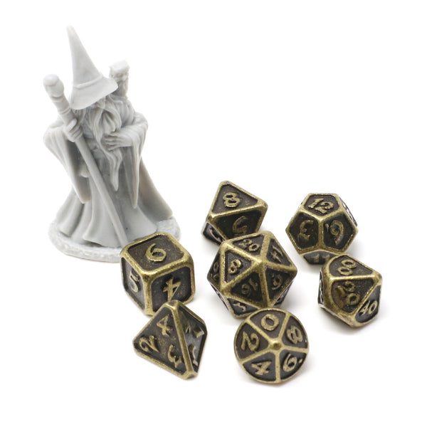 Critlings 7pc Mini RPG Set - Dark Gold
