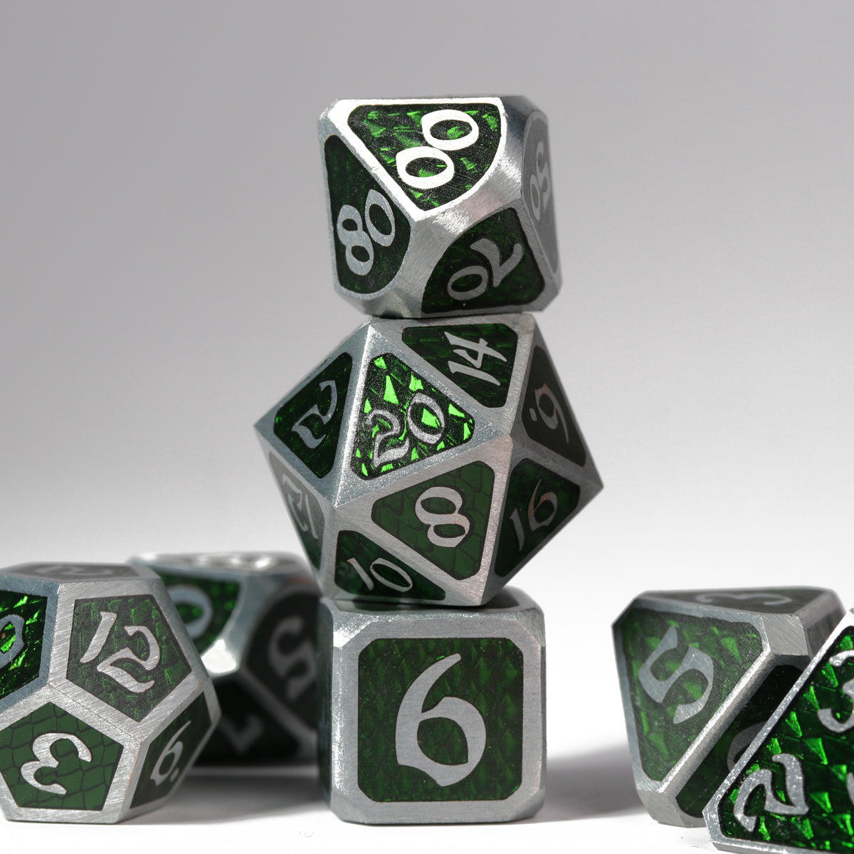 7pc RPG Set - Drakona Ventus Chloros