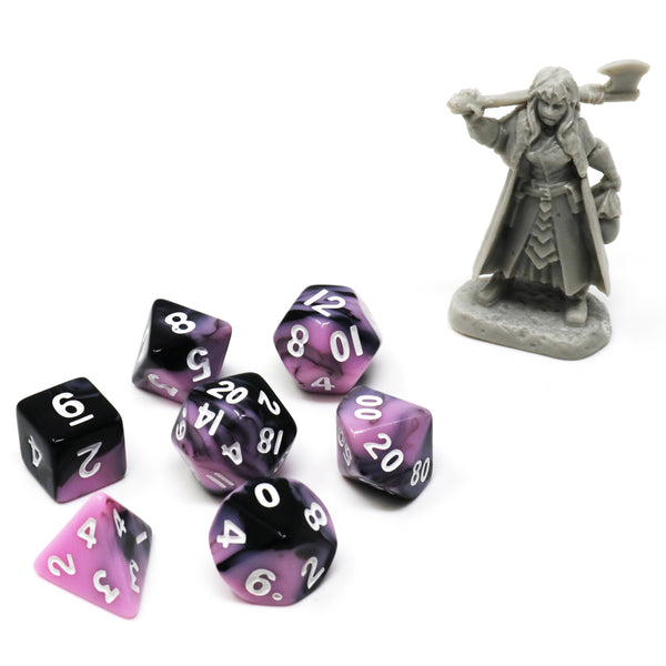 Critlings 7pc Mini RPG Set - Shadow Petal