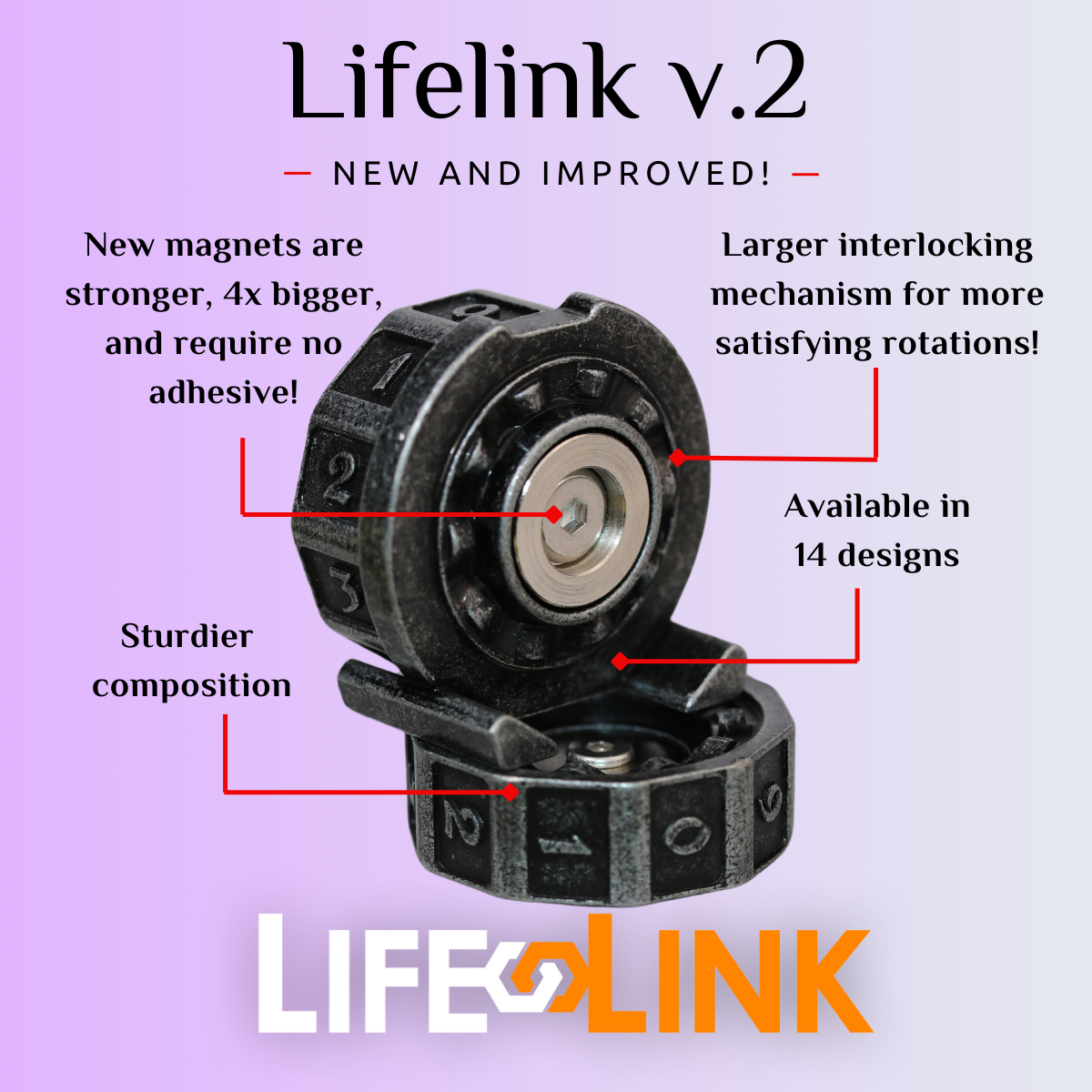 V2 LifeLink Counter - Battleworn Copper